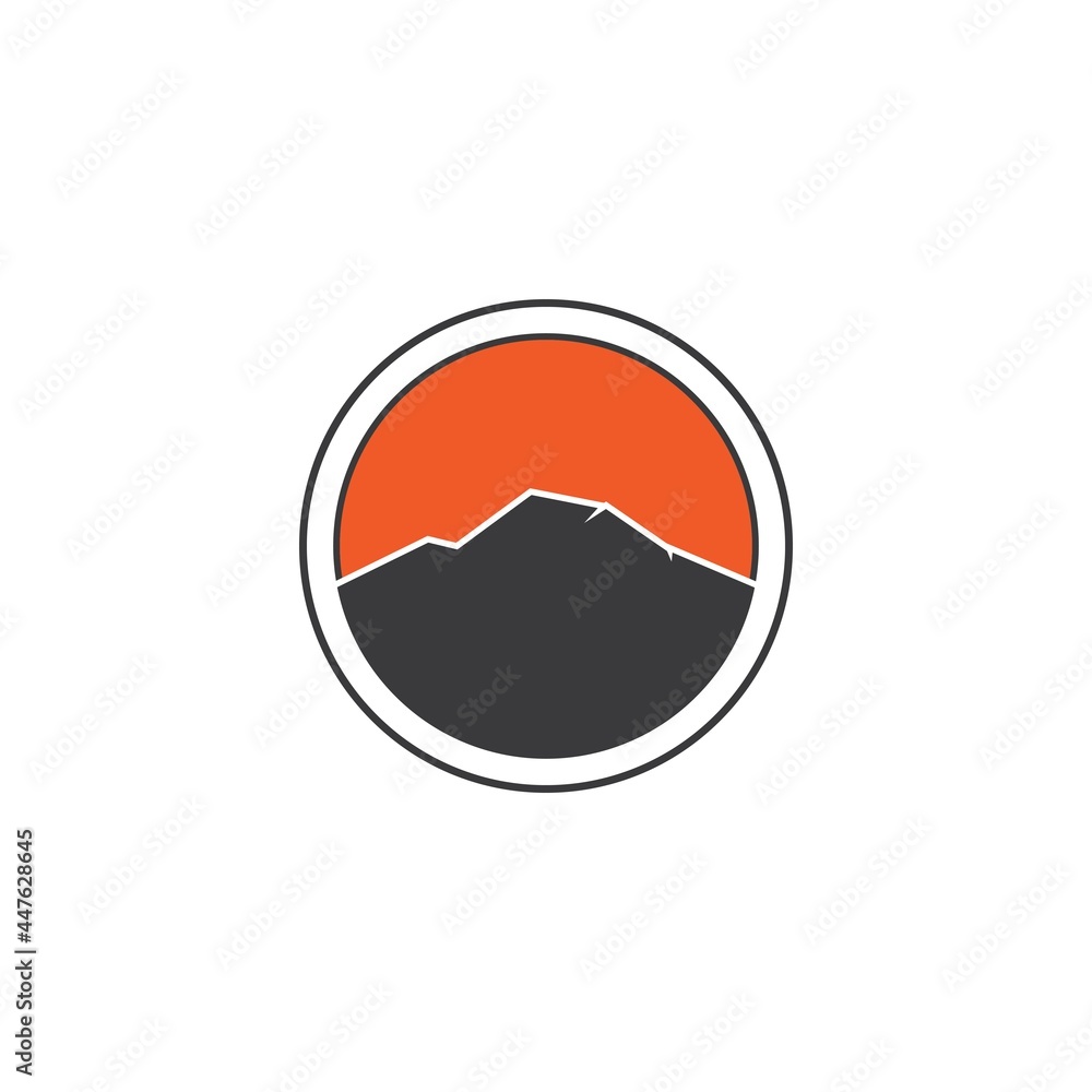Mountain illustration design Mountain illustration design