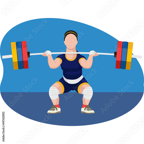 Female weightlifter