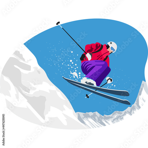 Snow skiing