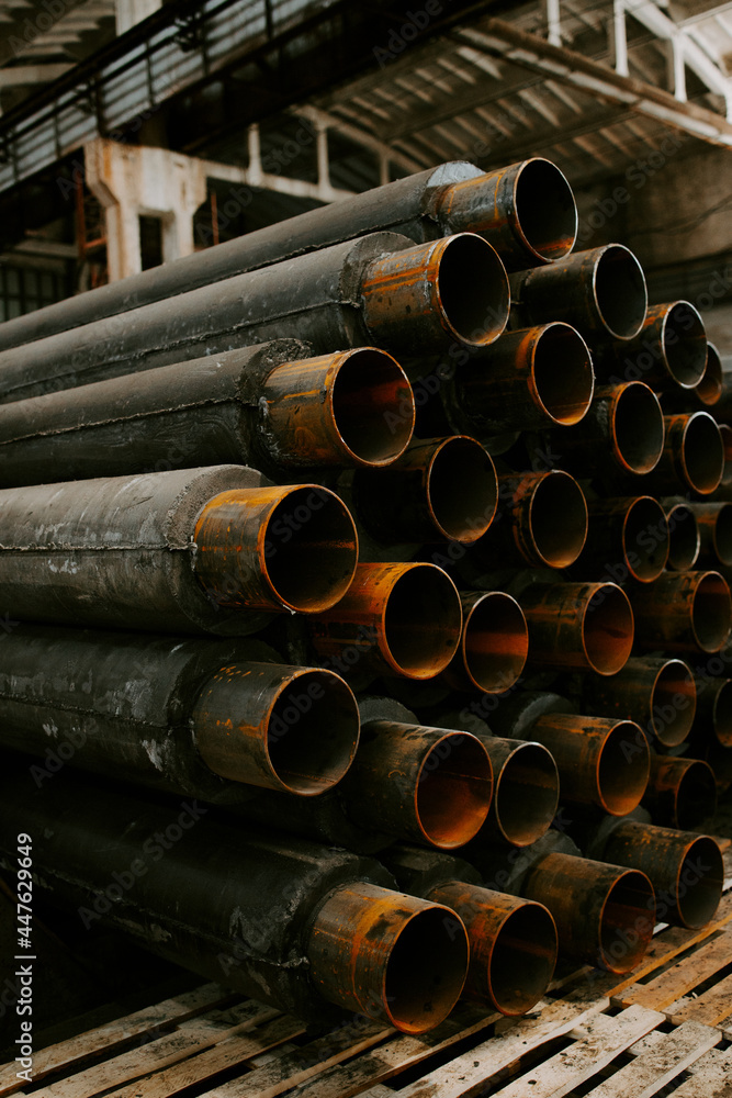 Factory, for the production of insulation for pipes Factory, for the production of insulation for pipes