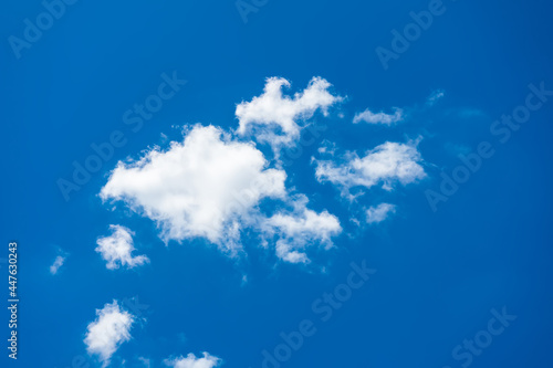 Sky and cloudscape,white and white cloud float in light blue sky
