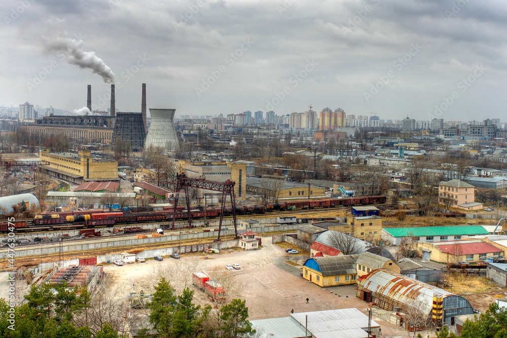Thermal power station number 4 in Kiev, Ukraine.