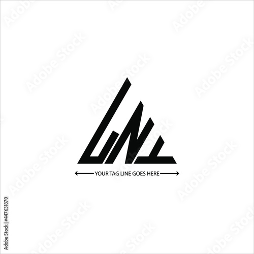 LNY letter logo creative design. LNY unique design
 photo