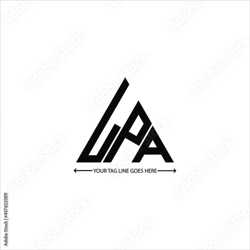 LPA letter logo creative design. LPA unique design photo