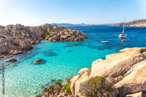 Cala Coticcio, wonderful bay in La Maddalena, Sardinia, Italy photo
