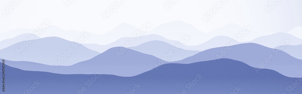 cute mountains peaks at sunrise time computer graphics background texture illustration