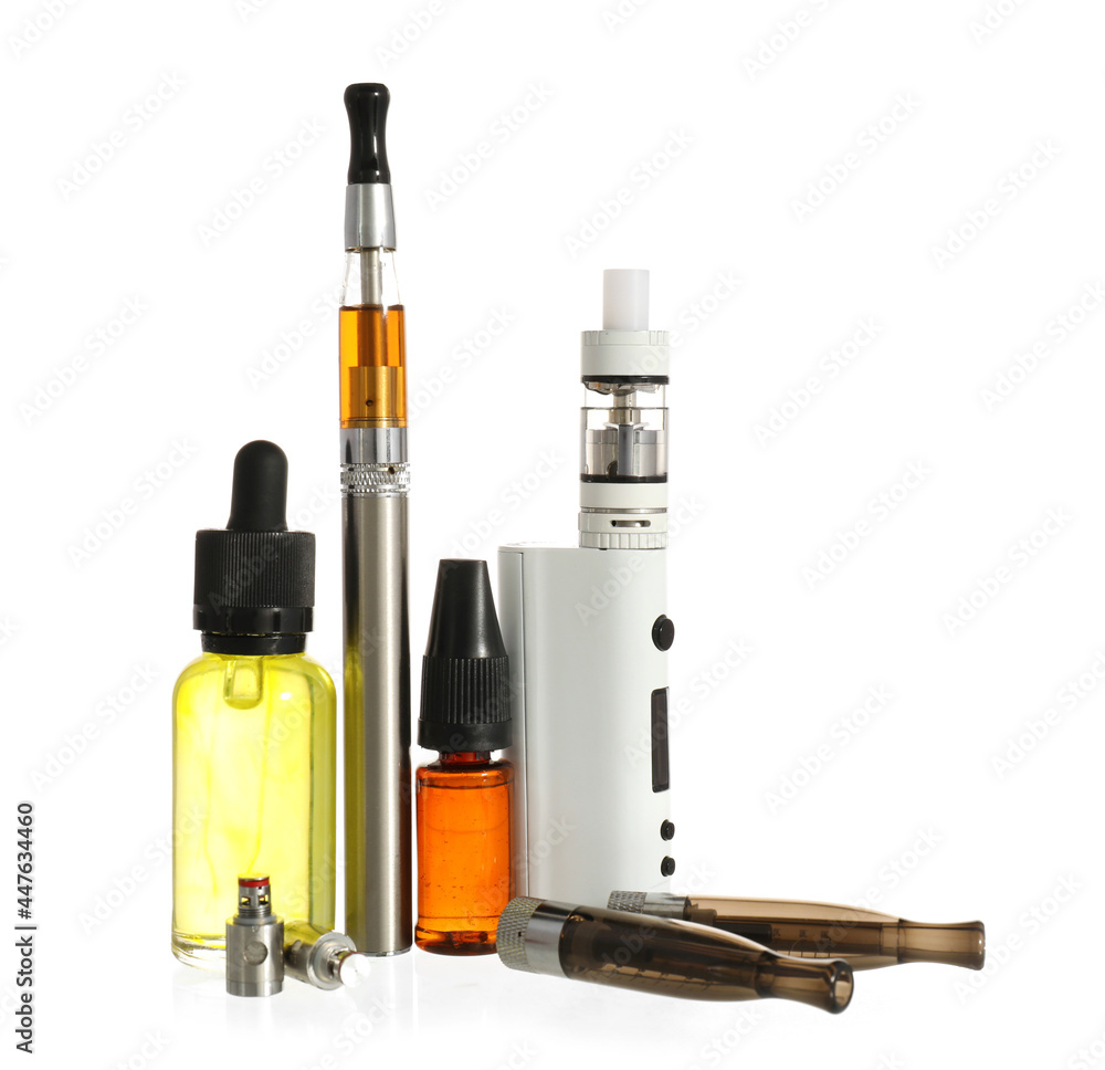 Set for smoking on white background Set for smoking on white background