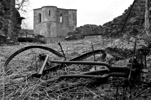 Oradour Sur Glane. Town in central France where the Nazis carried out one of the worst massacres in the country during the Second World War. photo