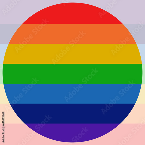Rainbow Flag Background   Circle Color Palette   Background Color