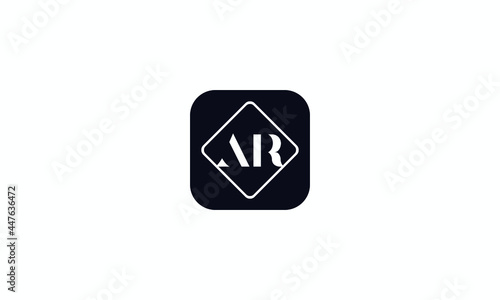 AR or RA A and R Creative and Modern Letter Logo Design. Abstract Letter Logo Icon Template