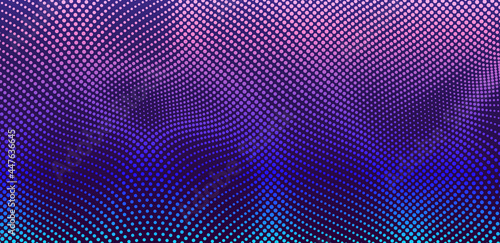 Abstract science or technology background. Graphic design. Network illustration with particle. 3D grid surface.