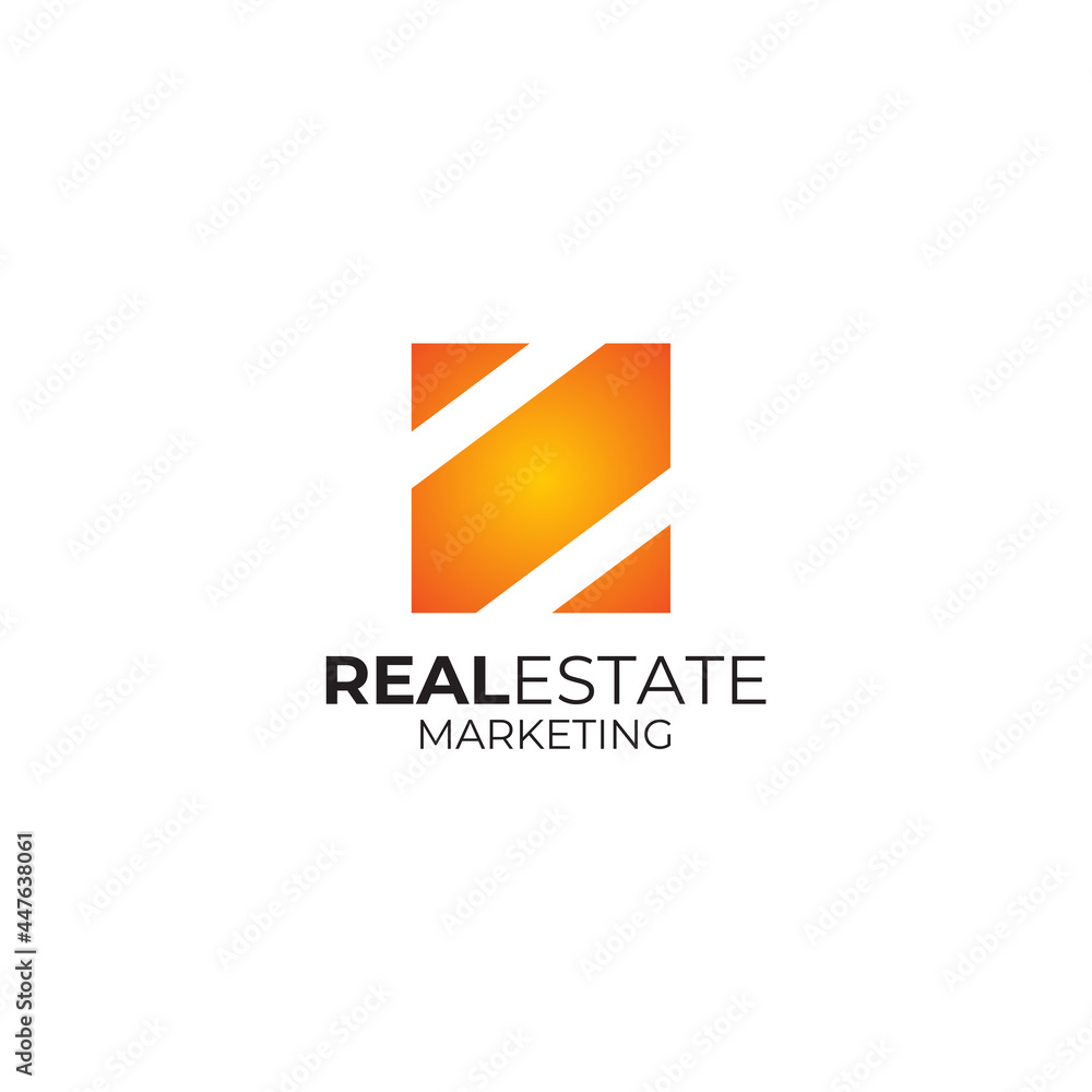 Real estate marketing logo design template Real estate marketing logo design template