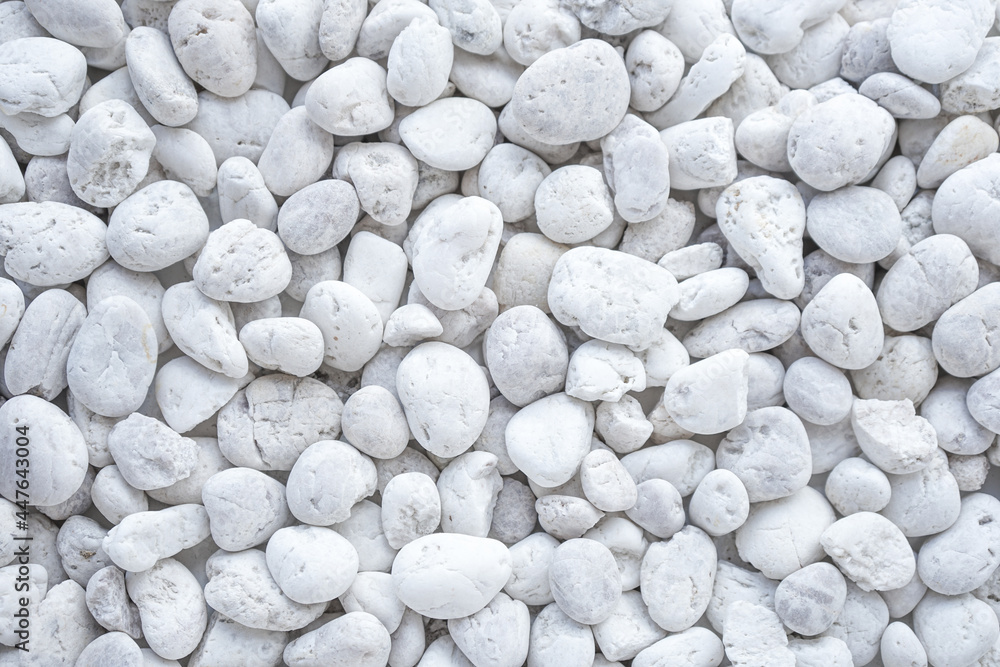 White pebbles stone texture and background White pebbles stone texture and background