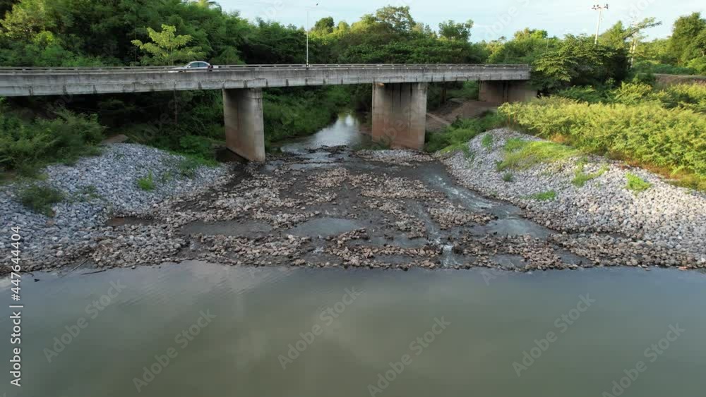 Top view of Lam Phra Phloeng Dam at Nakhonratchasima Top view of Lam Phra Phloeng Dam at Nakhonratchasima