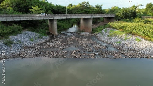 Top view of Lam Phra Phloeng Dam at Nakhonratchasima photo