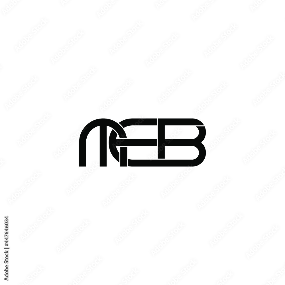 meb initial letter monogram logo design meb initial letter monogram logo design