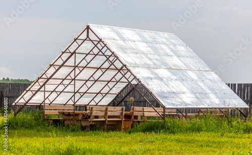 Wallpaper Mural Gazebo on a green grass Torontodigital.ca