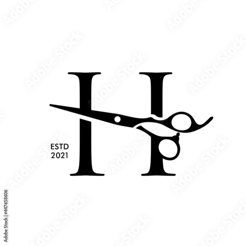 Initial H Scissors
