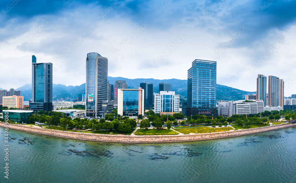 Obraz premium Urban scenery of Sanjiangkou CBD, Fuzhou, Fujian, China