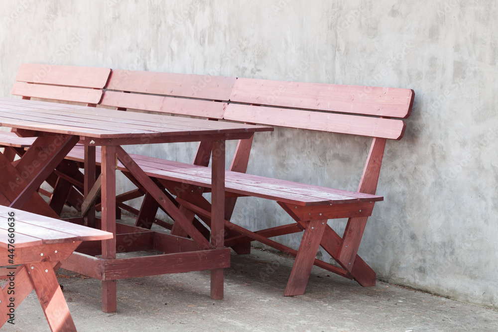 Standard outdoor red wooden furniture Standard outdoor red wooden furniture