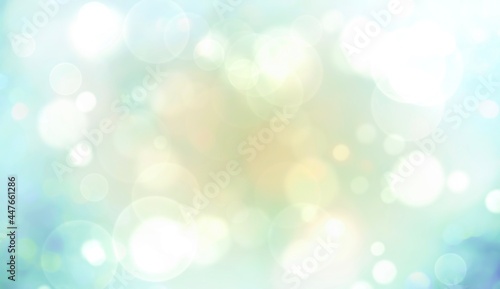 Abstract blue, green background with bokeh - Spring , Christmas wallpaper