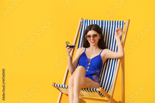 Beautiful young woman with ...