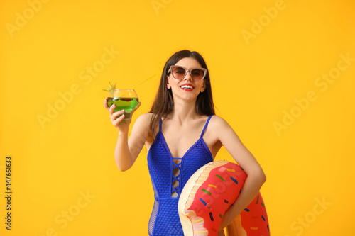 Beautiful young woman with ...