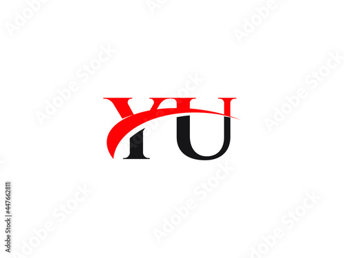 Free Download YU Letter Initial Logo Design Template - GFXLoad