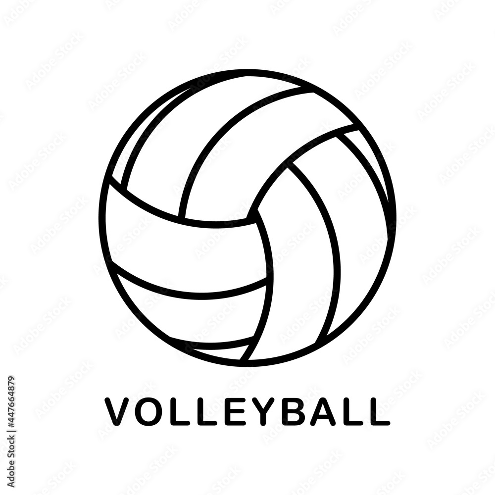 Volleyball icon symbol vector, Modern design , isolated on white background, illustration Vector EPS 10 , can use for  Volleyball Championship Logo