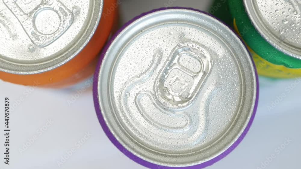 Shooting with Refreshing Pop Can Drinks. Various Cold, Sweet, and Carbonated Refreshing Drinks. Shooting with Refreshing Pop Can Drinks. Various Cold, Sweet, and Carbonated Refreshing Drinks.