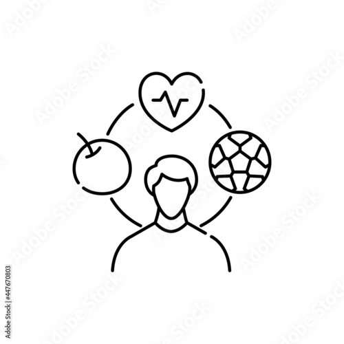 Comfortable lifestyle olor line icon. Pictogram for web page, mobile app, promo