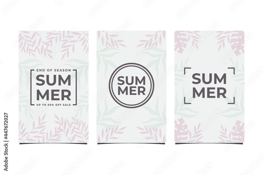set of summer background or poster design template. summer sale promo background. set of summer background or poster design template. summer sale promo background.
