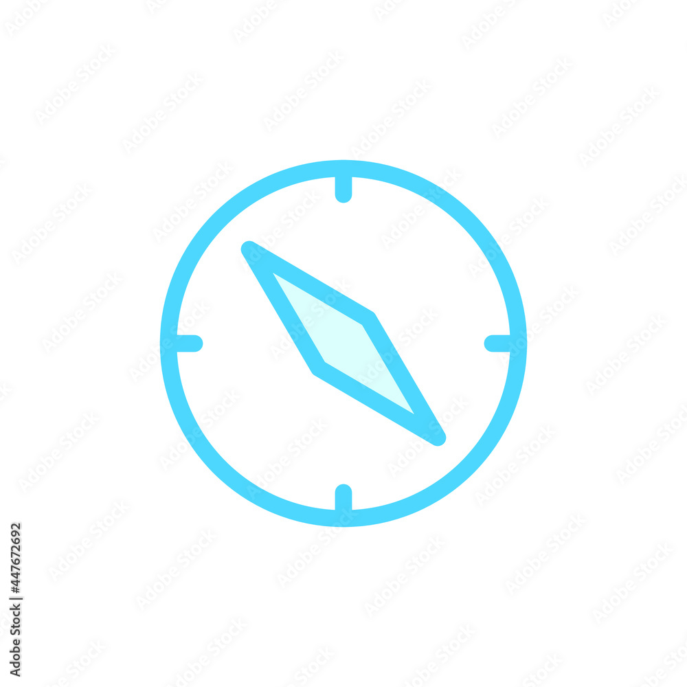 Illustration Vector Graphic of Compass icon Illustration Vector Graphic of Compass icon