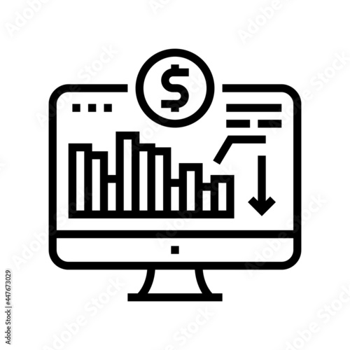 maintaining minimum required account balance line icon vector. maintaining minimum required account balance sign. isolated contour symbol black illustration