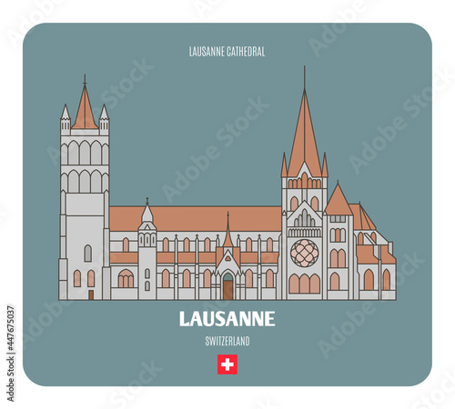 Lausanne Cathedral in Lausanne, Switzerland