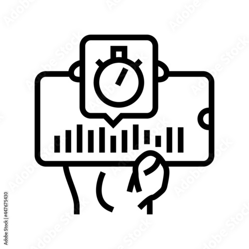 music ephemeral line icon vector. music ephemeral sign. isolated contour symbol black illustration