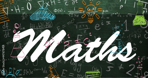 Image of maths text over mathematical equations