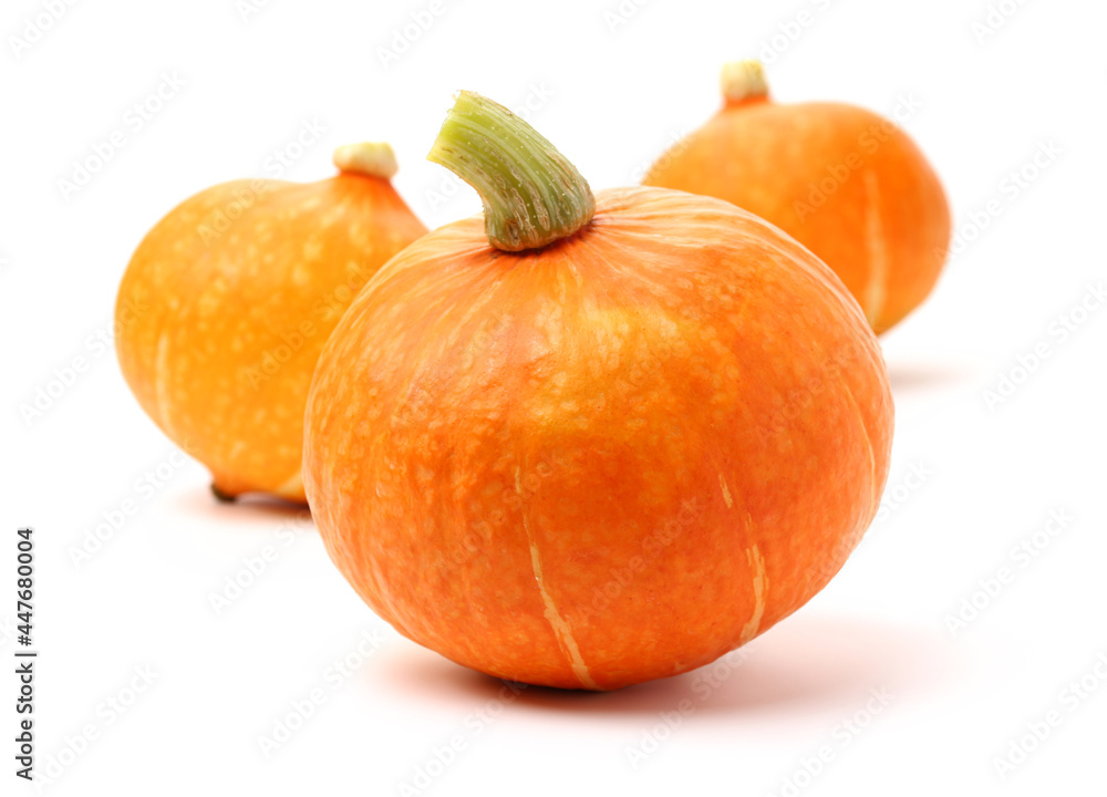 Obraz premium Orange pumpkin on white background 
