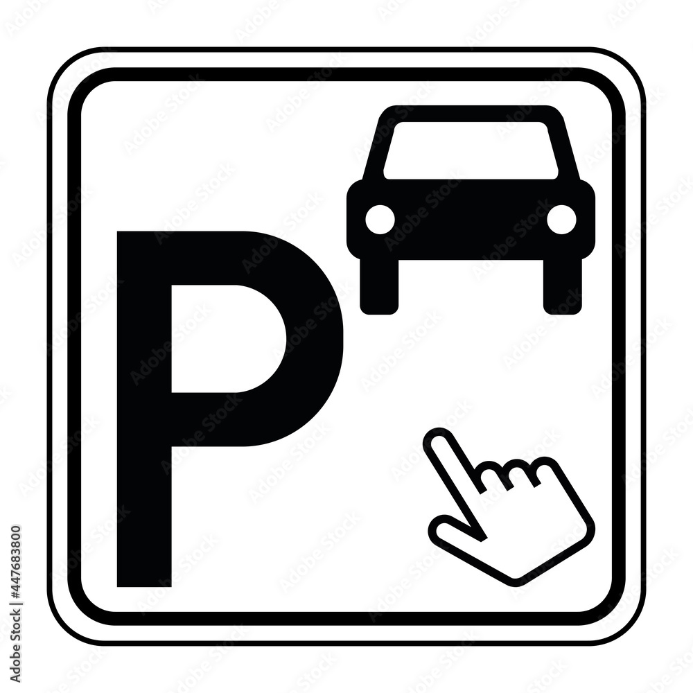 Logo parking voiture. Logo parking voiture.