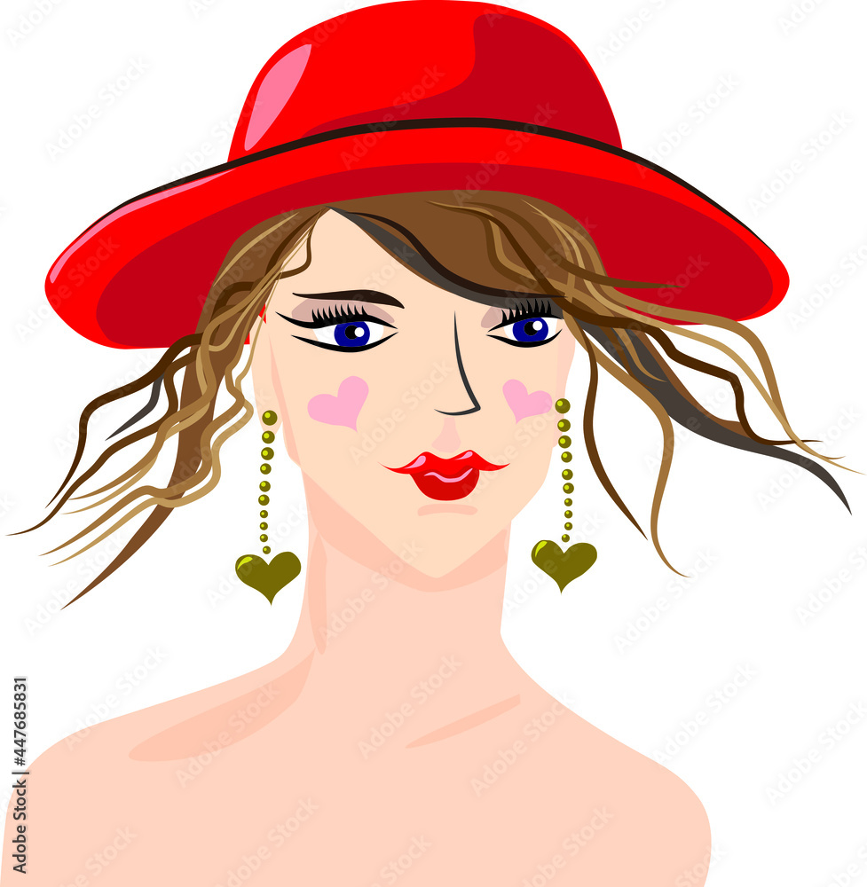 woman in a hat woman in a hat