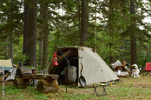 森のキャンプ場