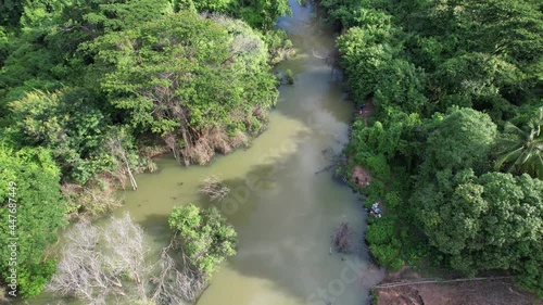 Top view of Lam Phra Phloeng Dam at Nakhonratchasima photo