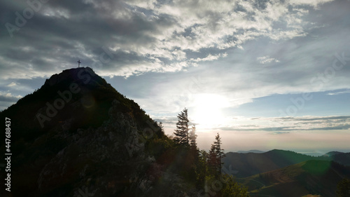 Rossstein mountain at Tegernseer hut, Bavaria, Germany photo