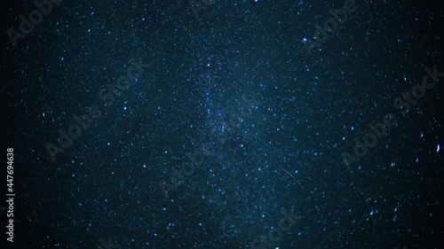 A meteor shower shooting across the sky on a clear starry night.