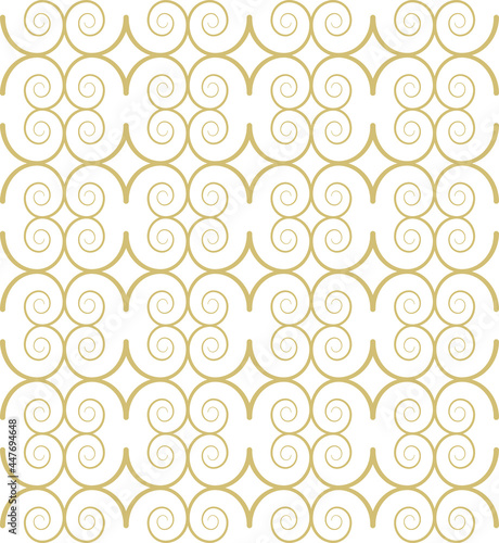 Geometric seamless pattern. Floral ornament on a white background. Modern vector illustrations for wallpapers, flyers, covers, banners, minimalistic ornaments, backgrounds. 