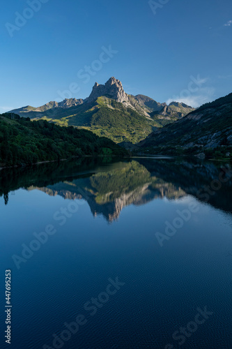 Lanuza Reservoir and Peña Foratata in background, Tena Valley photo