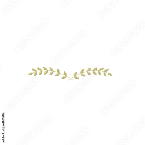 millet twigs on a white background
