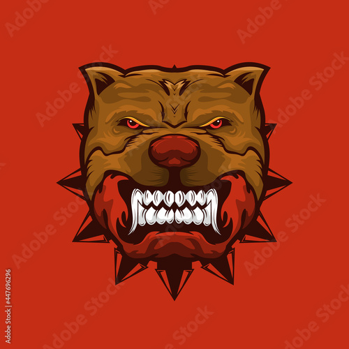 Bull dog head