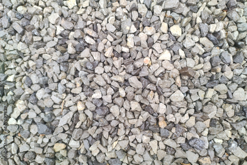 White crushed stones texture. Gravel pattern White crushed stones texture. Gravel pattern