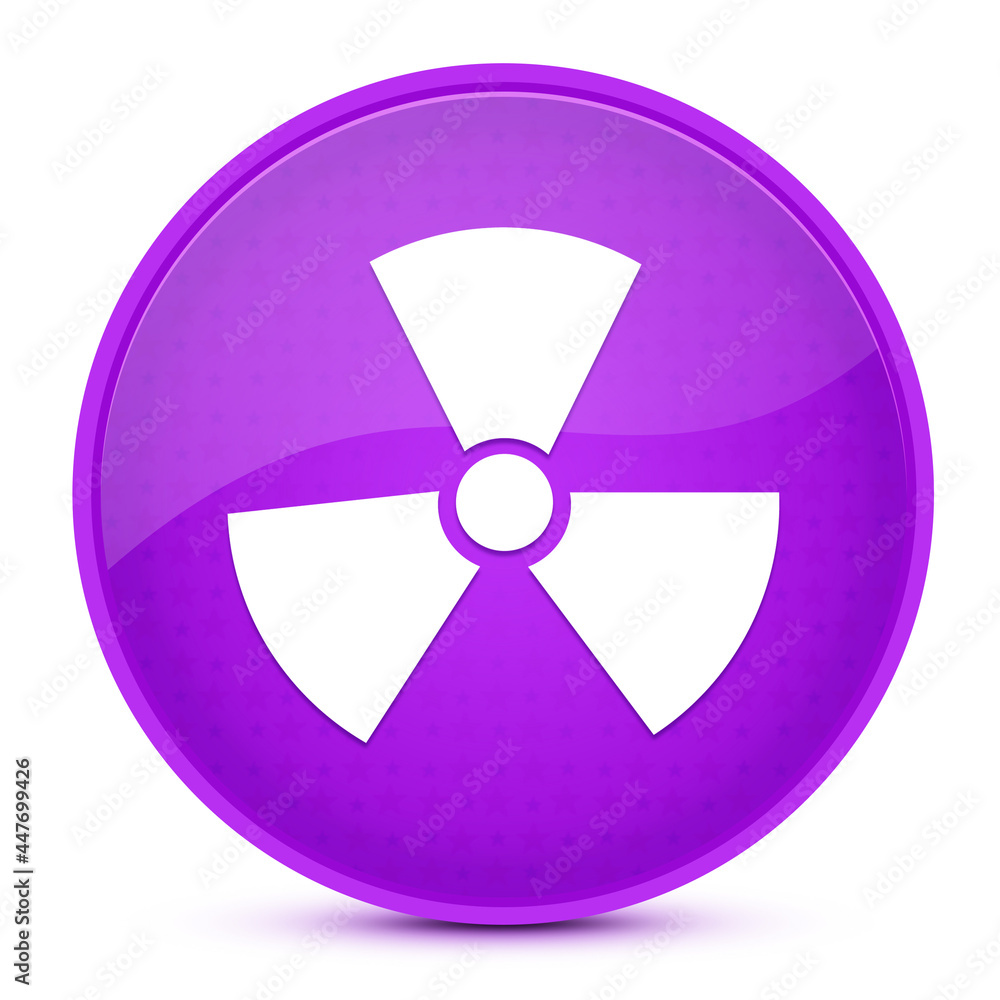 Radiation aesthetic glossy purple round button abstract Radiation aesthetic glossy purple round button abstract